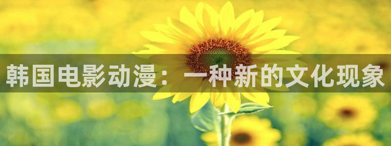 第一动漫里番：韩国电影动漫：一种新的文化现象